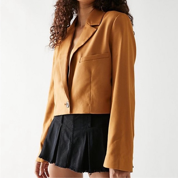 NWOT Block Party cropped blazer by We The Free from Free People in size small - Picture 1 of 8
